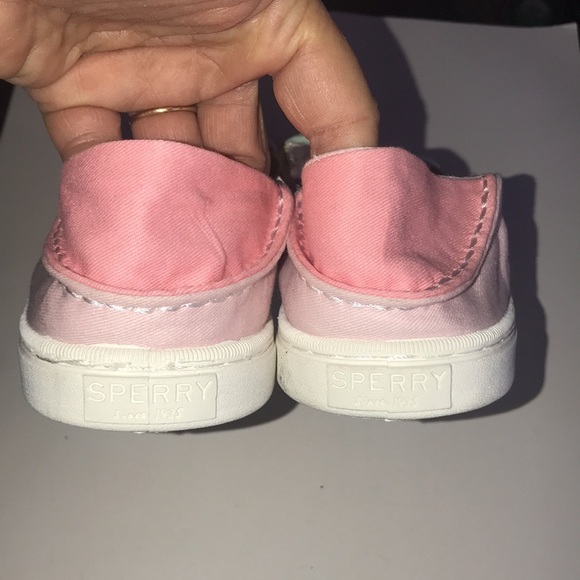 Women’s/Girl’s Pastel Canvas Sperry Slip-ons - Picture 5 of 9